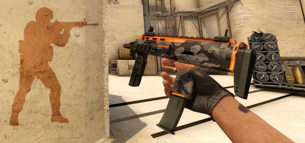 MP7 Scorched cs go skin instaling